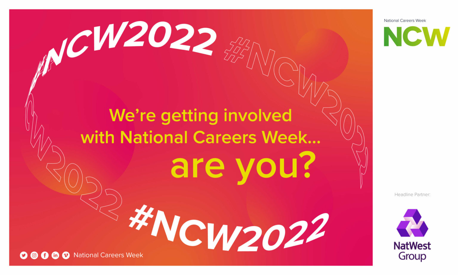 National Careers Week 712 March 2022 Get Involved! NCW2022